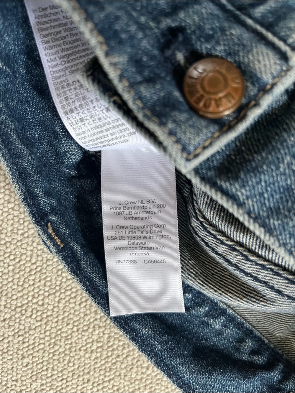 MADEWELL Classic style Denim Mini Skirt Distressed Frayed Hem size 23 EUC - Picture 12 of 14